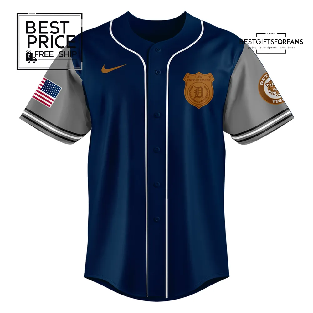 Detroit Tigers Law Enforcement Special Edition Baseball Jersey Detroit Tigers Law Enforcement Special Edition Baseball Jersey