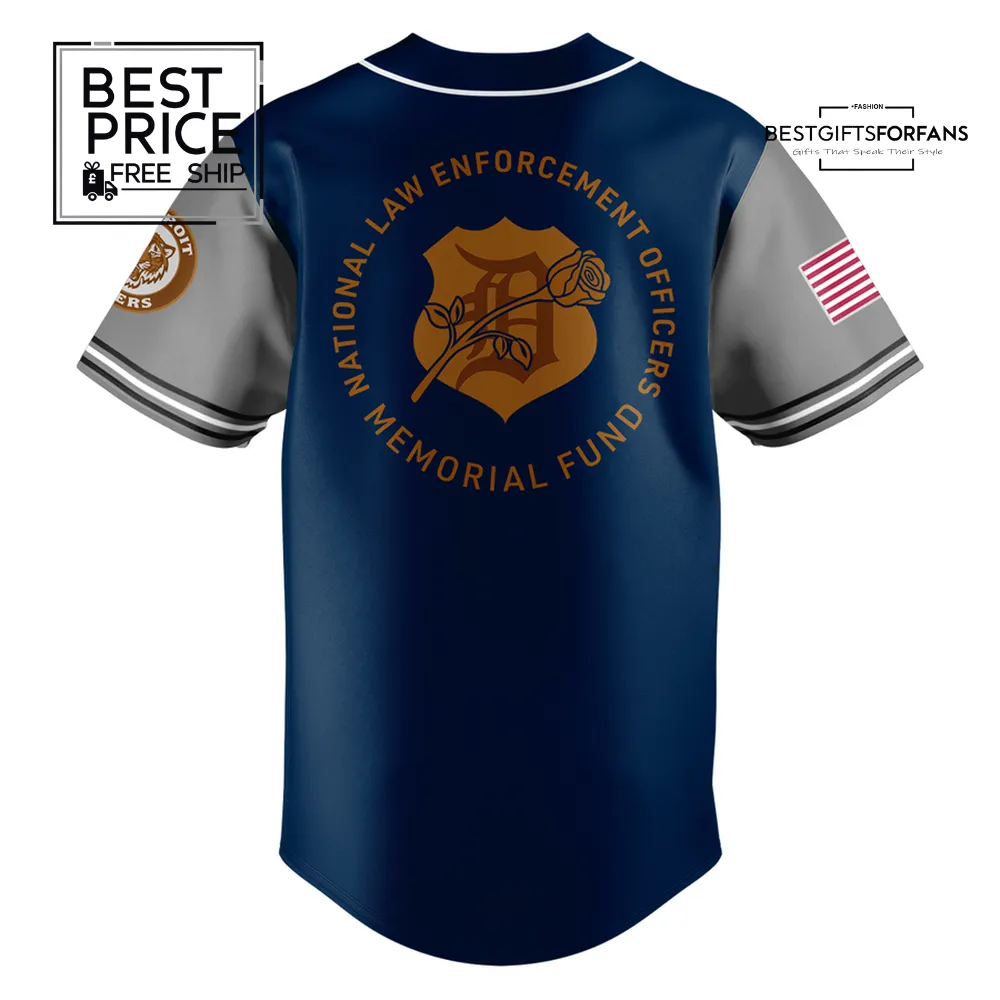 Detroit Tigers Law Enforcement Special Edition Baseball Jersey Detroit Tigers Law Enforcement Special Edition Baseball Jersey