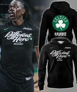 Boston Celtics Different Here 2025 Playoffs Limited Edition Hoodie
