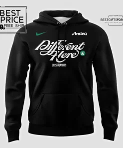 Boston Celtics Different Here 2025 Playoffs Limited Edition Hoodie