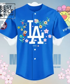 Dodgers X Takashi Murakami new 2025 Special Edition Baseball Jersey 2