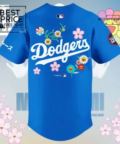 Dodgers X Takashi Murakami new 2025 Special Edition Baseball Jersey 3