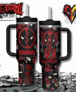 Deadpool Collage Custom Limited Edition Stanley Tumbler
