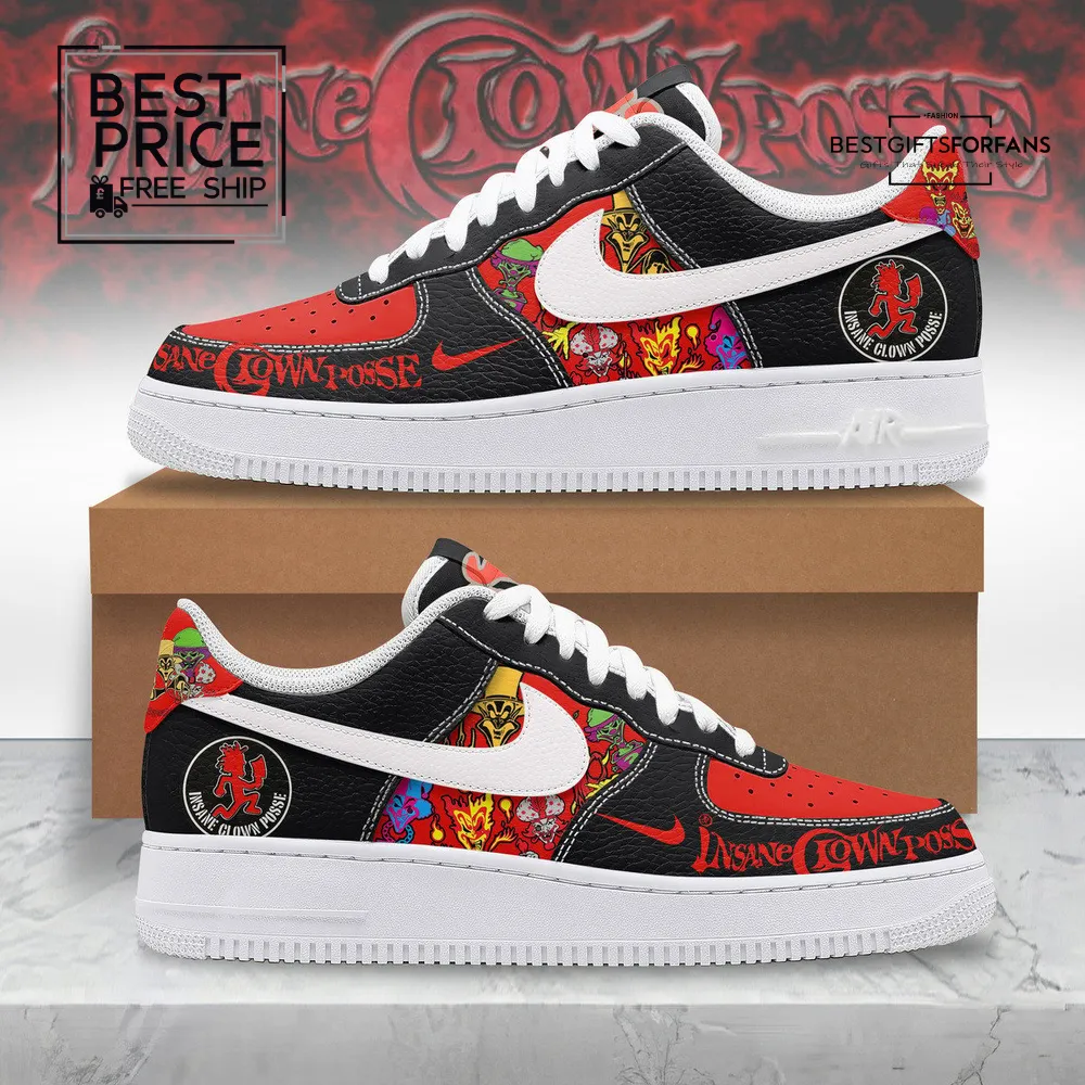 Insane Clown Posse Custom Nike Air Force 1 Sneakers Insane Clown Posse Custom Nike Air Force 1 Sneakers