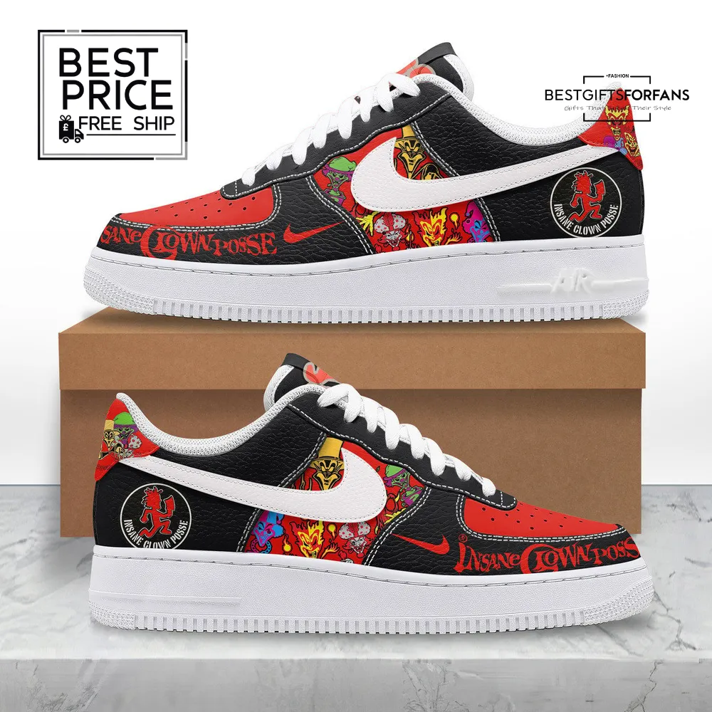 Insane Clown Posse Custom Nike Air Force 1 Sneakers Insane Clown Posse Custom Nike Air Force 1 Sneakers