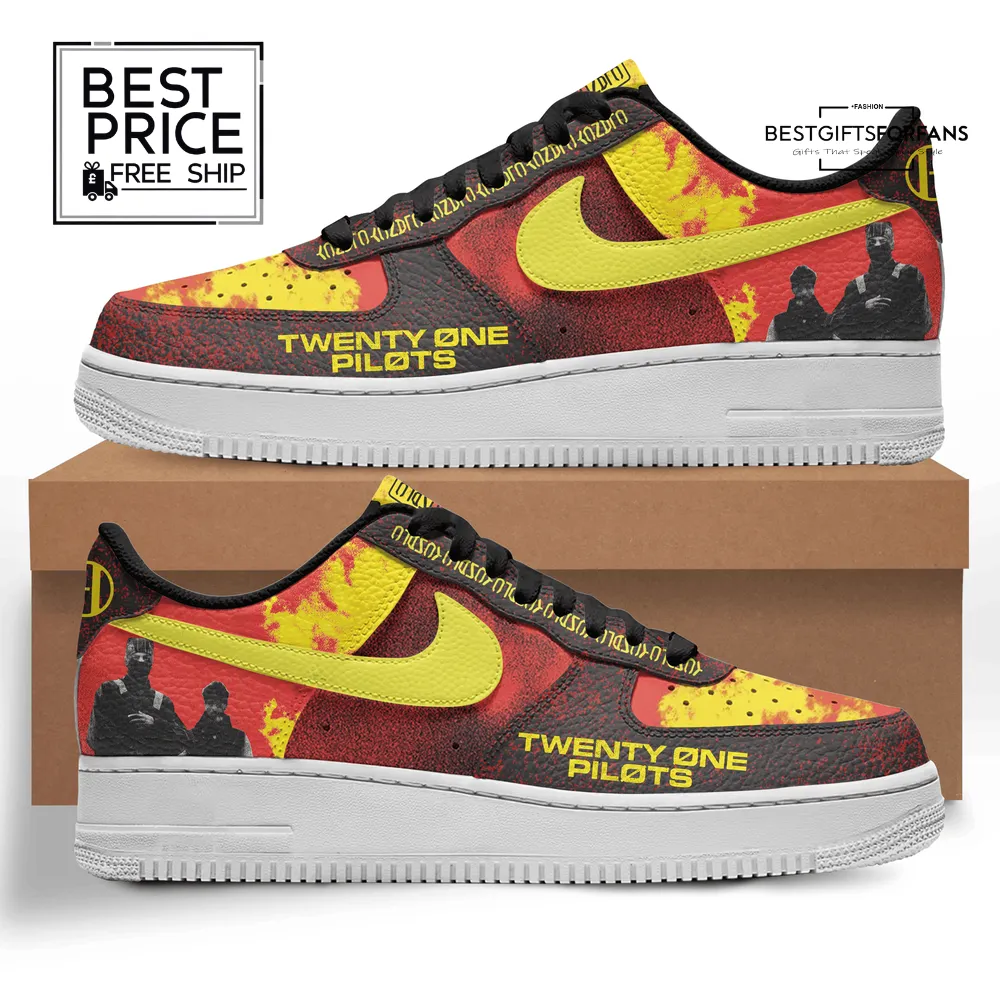 Twenty One Pilots Custom Nike Air Force 1 Sneakers Twenty One Pilots Custom Nike Air Force 1 Sneakers