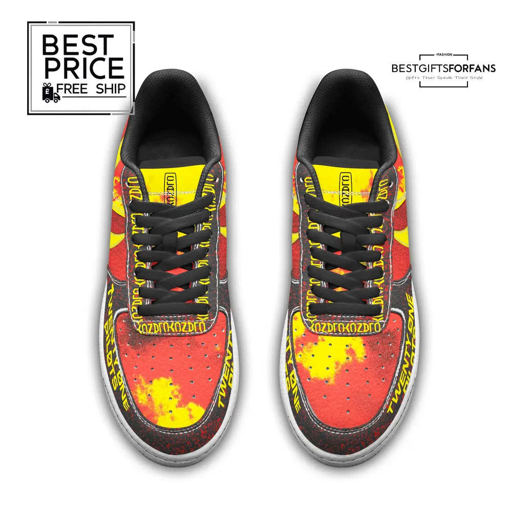 Twenty One Pilots Custom Nike Air Force 1 Sneakers Twenty One Pilots Custom Nike Air Force 1 Sneakers