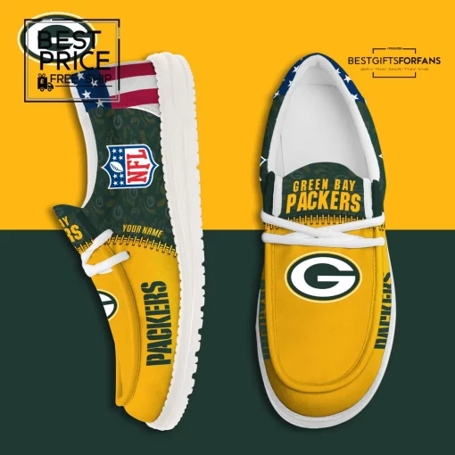 Green Bay Packers Limited Edition Hey Dude Shoes