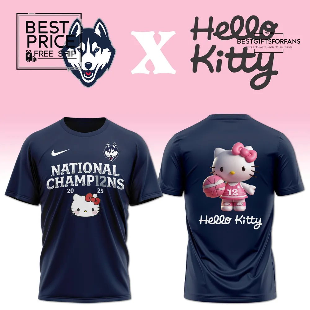 Hello Kitty x UConn Womens Basketball Limited Edition T-Shirt Hello Kitty x UConn Womens Basketball Limited Edition T-Shirt