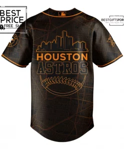 Houston Astros Back In Black Special Edition Baseball Jersey 3