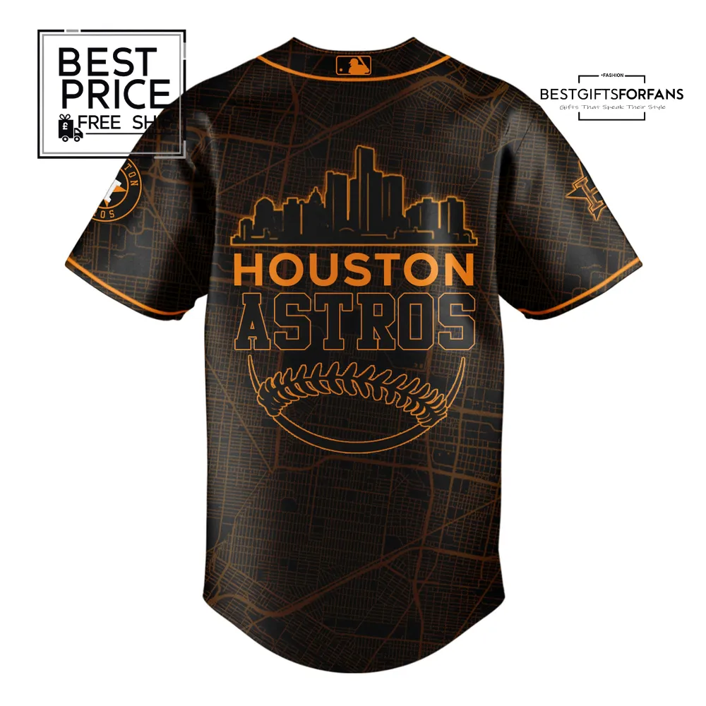 Houston Astros City Map Special Edition Baseball Jersey Houston Astros City Map Special Edition Baseball Jersey