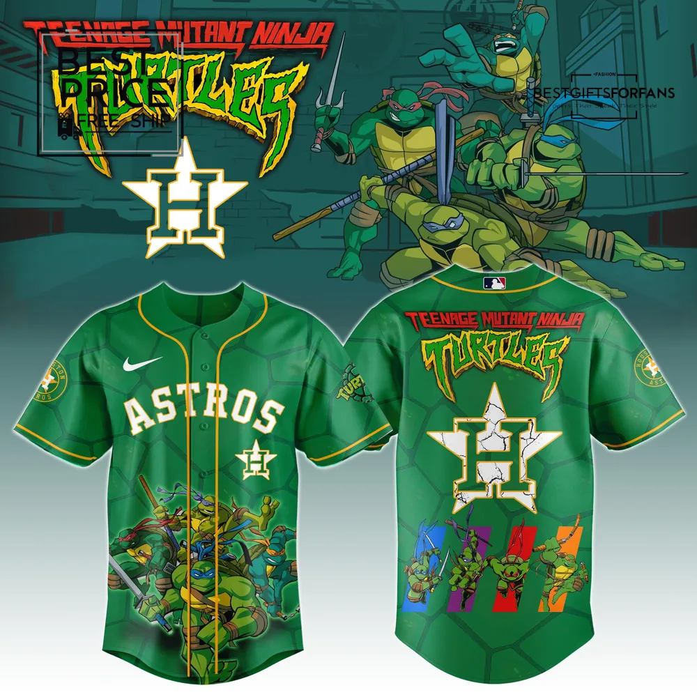 Houston Astros x Ninja Turtles Night Game Special Edition Baseball Jersey 2025 Houston Astros x Ninja Turtles Night Game Special Edition Baseball Jersey 2025