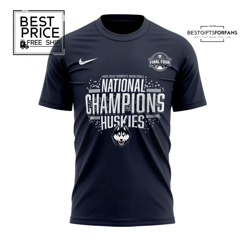 Huskies Women's Basketball National Champions 2025 Limited Edition T-shirt Huskies Women's Basketball National Champions 2025 Limited Edition T-shirt