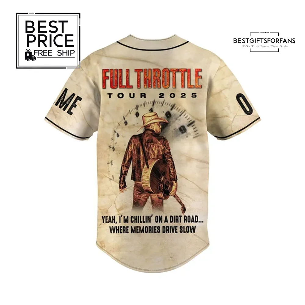 Jason Aldean Full Throttle Tour 2025 Baseball Jersey Jason Aldean Full Throttle Tour 2025 Baseball Jersey