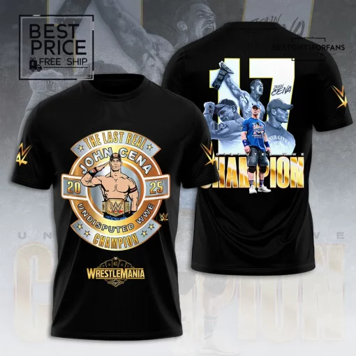John Cena Undisputed Champion Commemorative 3D Special Edition T-Shirt