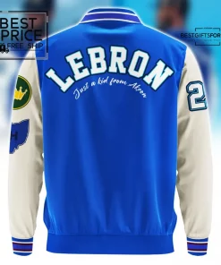 LEBRON Just a Kid from Akron LJ23 Baseball Jacket