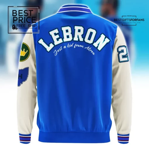 LEBRON Just a Kid from Akron LJ23 Baseball Jacket