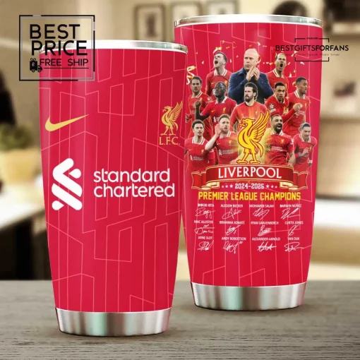 Liverpool FC 2024-2025 Premier League Champions Limited Edition Tumbler Cup