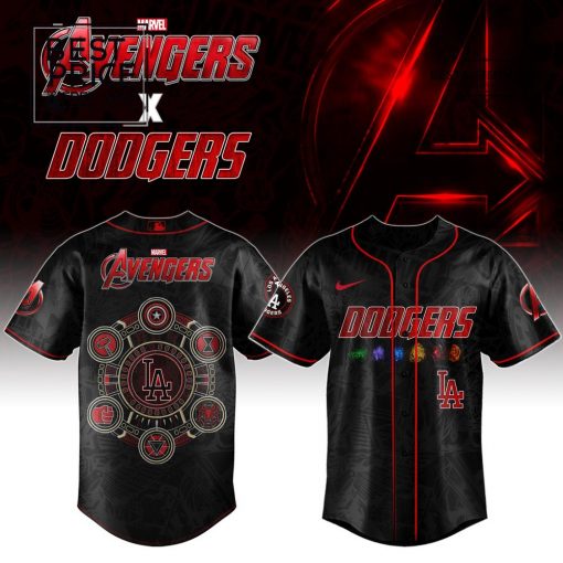 Los Angeles Dodgers x Marvel Avengers Night Limited Editions Baseball Jersey