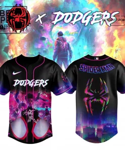 Los Angeles Dodgers x Spider Man: Across the Spider-Verse Limited Edition Baseball Jersey