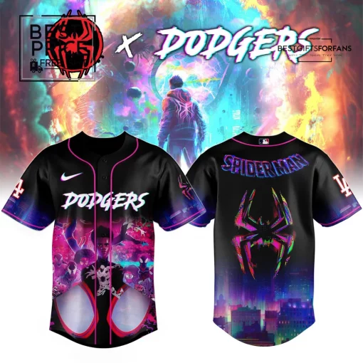 Los Angeles Dodgers x Spider Man: Across the Spider-Verse Limited Edition Baseball Jersey