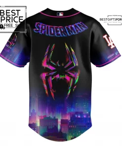 Los Angeles Dodgers x Spider Man Across the Spider Verse Limited Edition Baseball Jersey 3