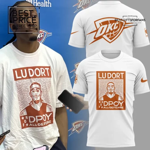 OKC Thunder Luguentz Dort DPOY All-Defense Special Edition T-Shirt