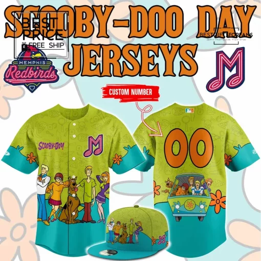 Memphis Redbirds Scooby-Doo Day Special Edition Baseball Jersey