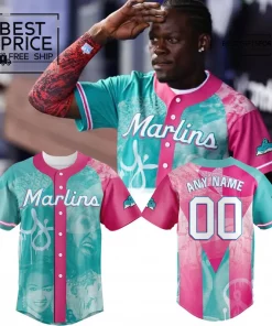 Miami Marlins x 2025 Cuban Heritage Celebration Limited Edition Baseball Jersey