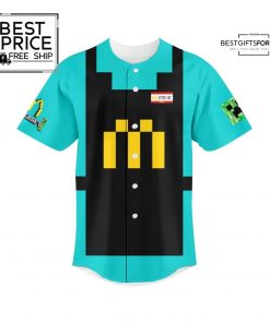 Minecraft x McDonald’s Diamond Block & Steve Baseball Jersey