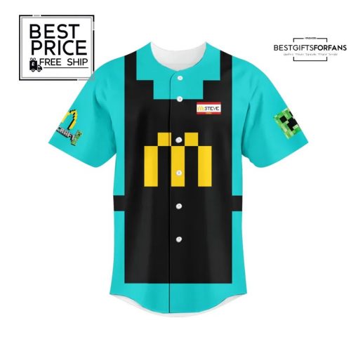 Minecraft x McDonald’s Diamond Block & Steve Baseball Jersey