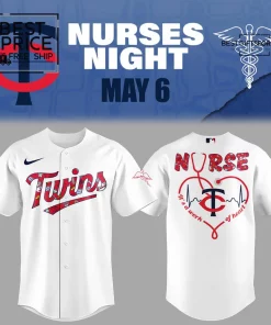 Minnesota Twins Nurses Appreciation Limited Edition Baseball Jersey