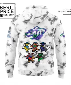Minnesota Wild Grateful Dead Night Limited Edition Hoodie 3