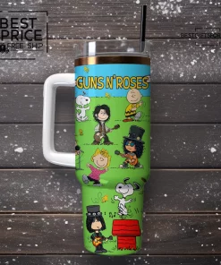 Mistmerch Guns N Roses x Peanuts Custom Limited Edition Stanley Tumble 3