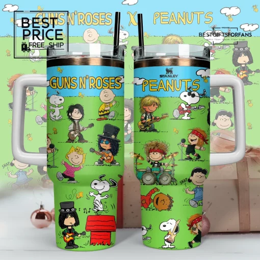 Guns N Roses x Peanuts Custom Limited Edition Stanley Tumbler