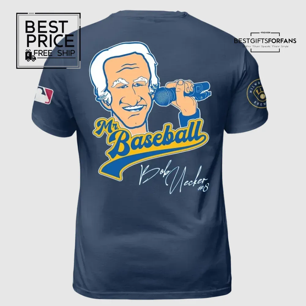 Mr. Baseball Bob Uecker Baseball T-shirt Mr. Baseball Bob Uecker Baseball T-shirt