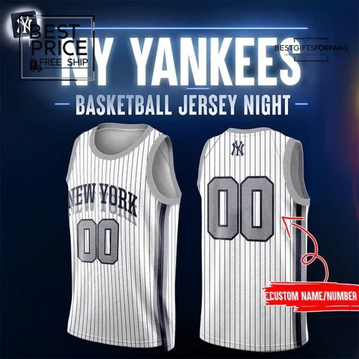 New York Yankees Limited Edition Custom Basketball Jersey