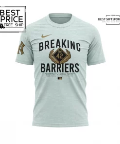 New York Yankees Breaking Barriers Jackie Robinson Tribute T-Shirt