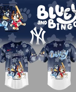 New York Yankees x Bluey & Bingo Limited Edition Baseball Jersey