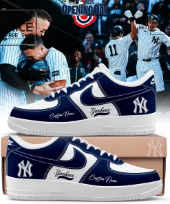 Custom New York Yankees Air Force Style Shoes