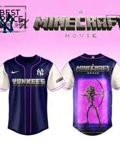 New York Yankees x A Minecraft Movie Limited Edition Baseball Jersey