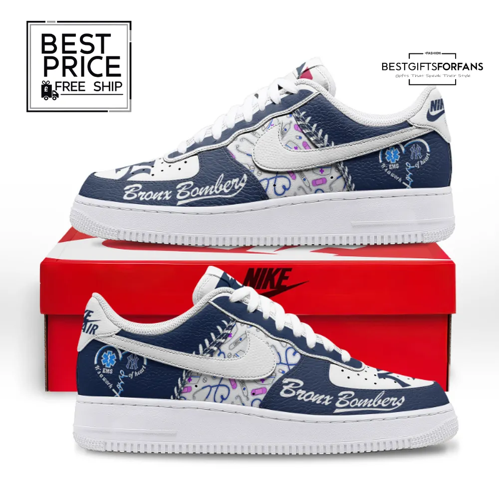 New York Yankees x Healthcare Tribute Custom Nike Air Force 1 Sneakers New York Yankees x Healthcare Tribute Custom Nike Air Force 1 Sneakers