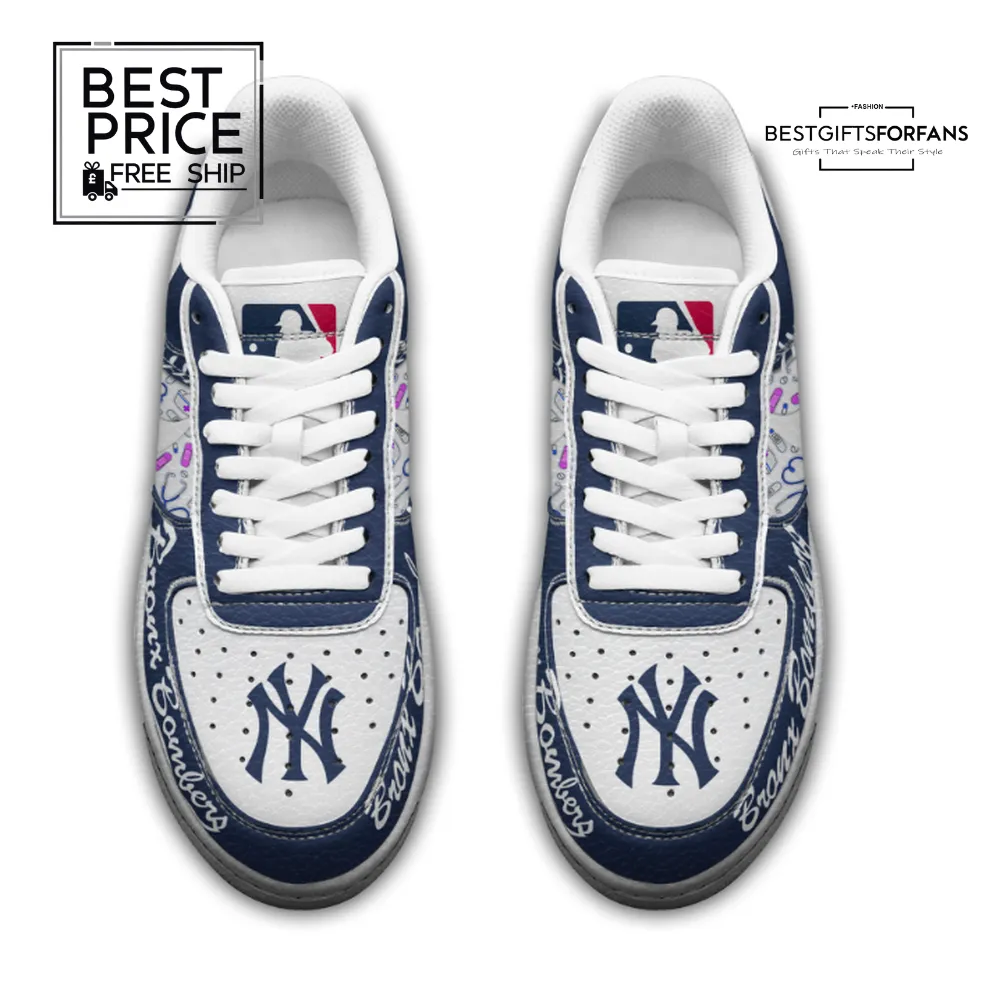 New York Yankees x Healthcare Tribute Custom Nike Air Force 1 Sneakers New York Yankees x Healthcare Tribute Custom Nike Air Force 1 Sneakers