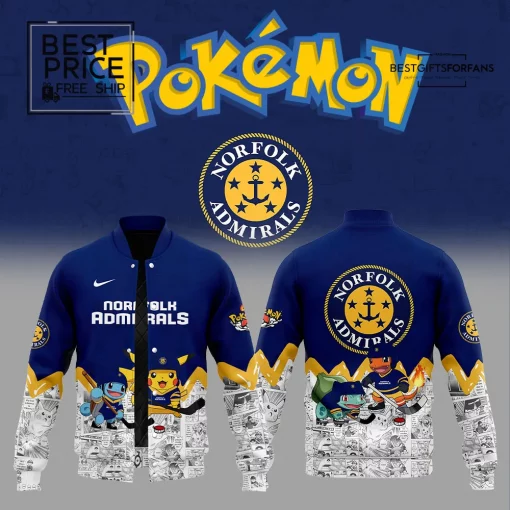 Norfolk Admirals x Pokémon Special Edition Baseball Jacket
