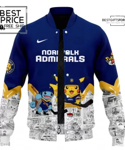 Norfolk Admirals x Pokémon Special Edition Baseball Jacket