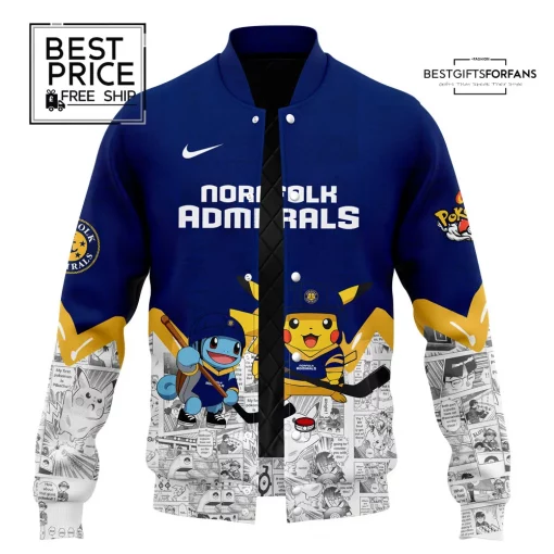 Norfolk Admirals x Pokémon Special Edition Baseball Jacket
