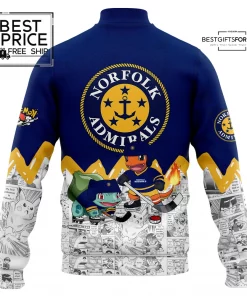 Norfolk Admirals x Pokemon Special Edition Baseball Jacket 3