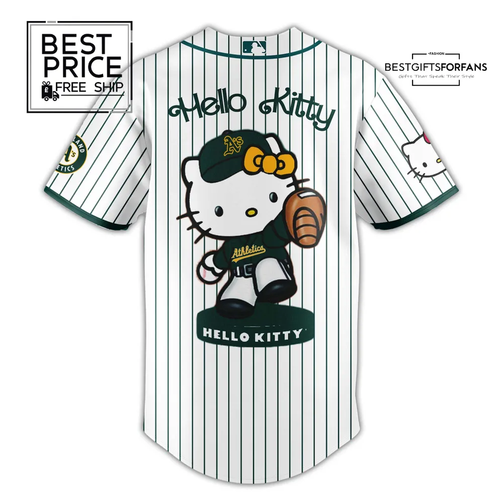 Oakland Athletics x Hello Kitty Night Limited Edition Baseball Jersey Oakland Athletics x Hello Kitty Night Limited Edition Baseball Jersey