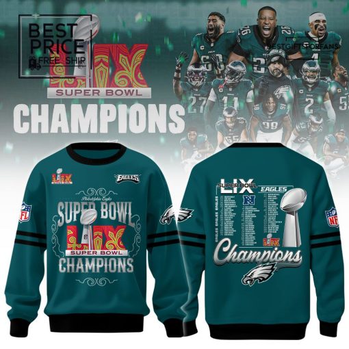 Philadelphia Eagles NFL Super Bowl LIX Champions Limited Edition Sweatshirt