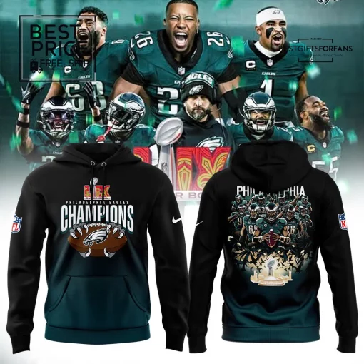 Philadelphia Eagles Super Bowl LIX Champions Special Edition Hoodie